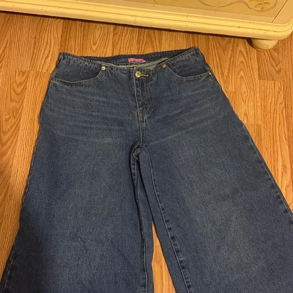 Edikted Blue Denim Jeans Y2K - Picture 3 of 9
